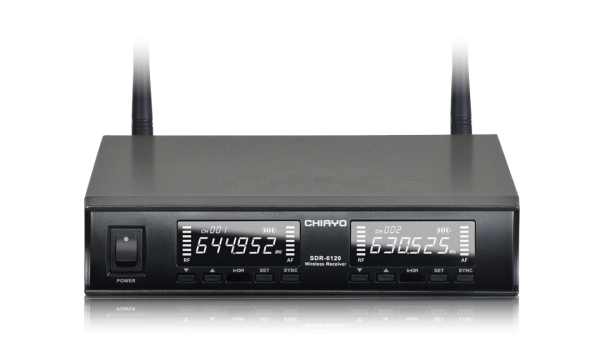 SDR-6120 IrDA UHF 1/2 19" Dual-Channel 2-Way Sync Diversity Receiver