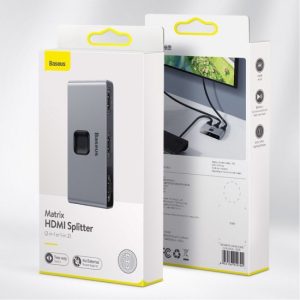 Baseus CAHUB-BC0G 2 in 1 or 1 in 2 matrix HDMI splitter