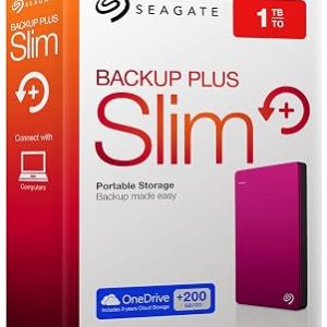 Backup Plus Slim 1TB External HDD